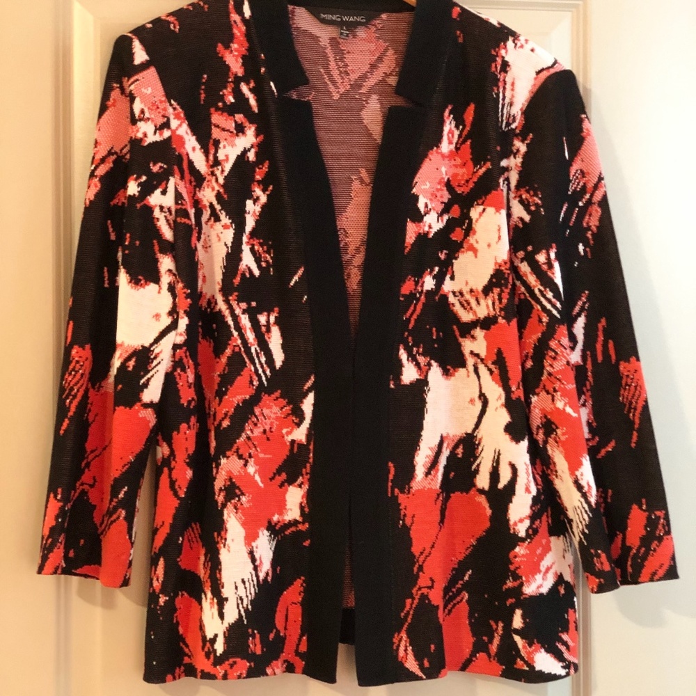 Ming Wang Multi-Colored Jacket
